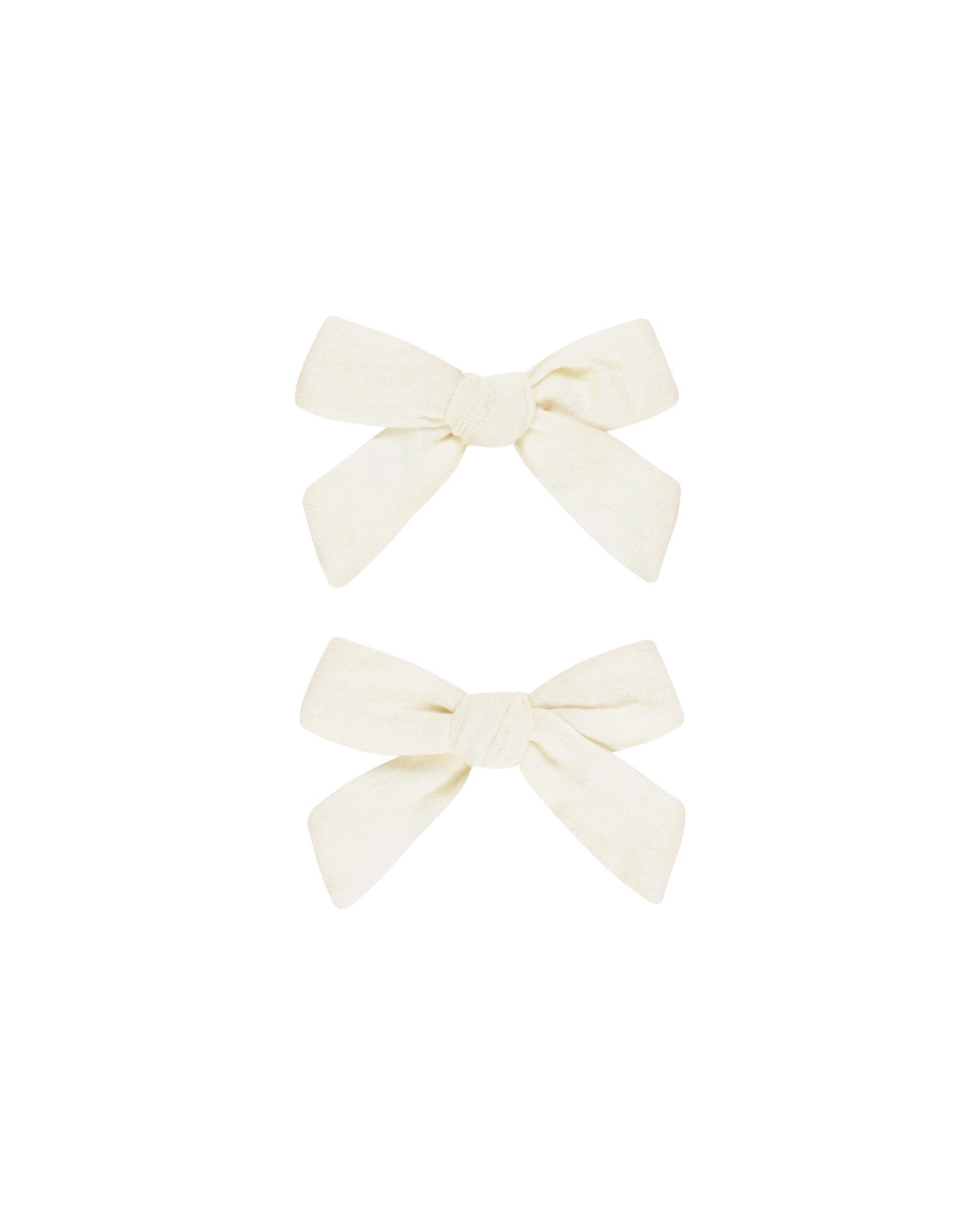 Rylee + Cru Bow, Set Of 2 - Ivory