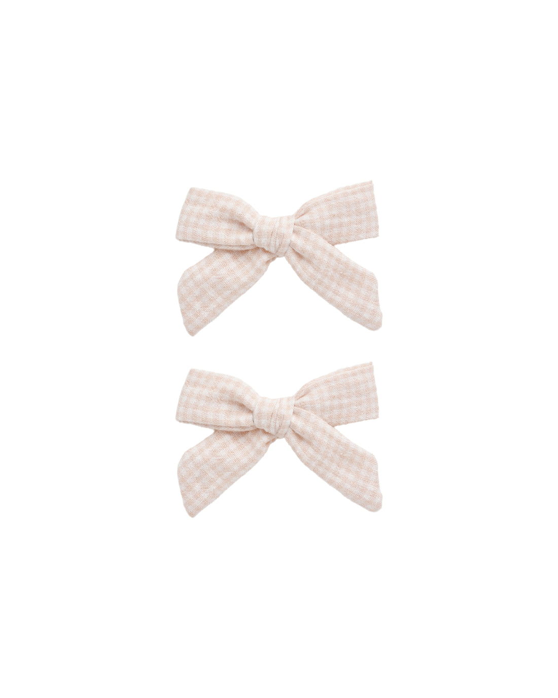 Rylee + Cru Bow, Set Of 2 - Petal Gingham