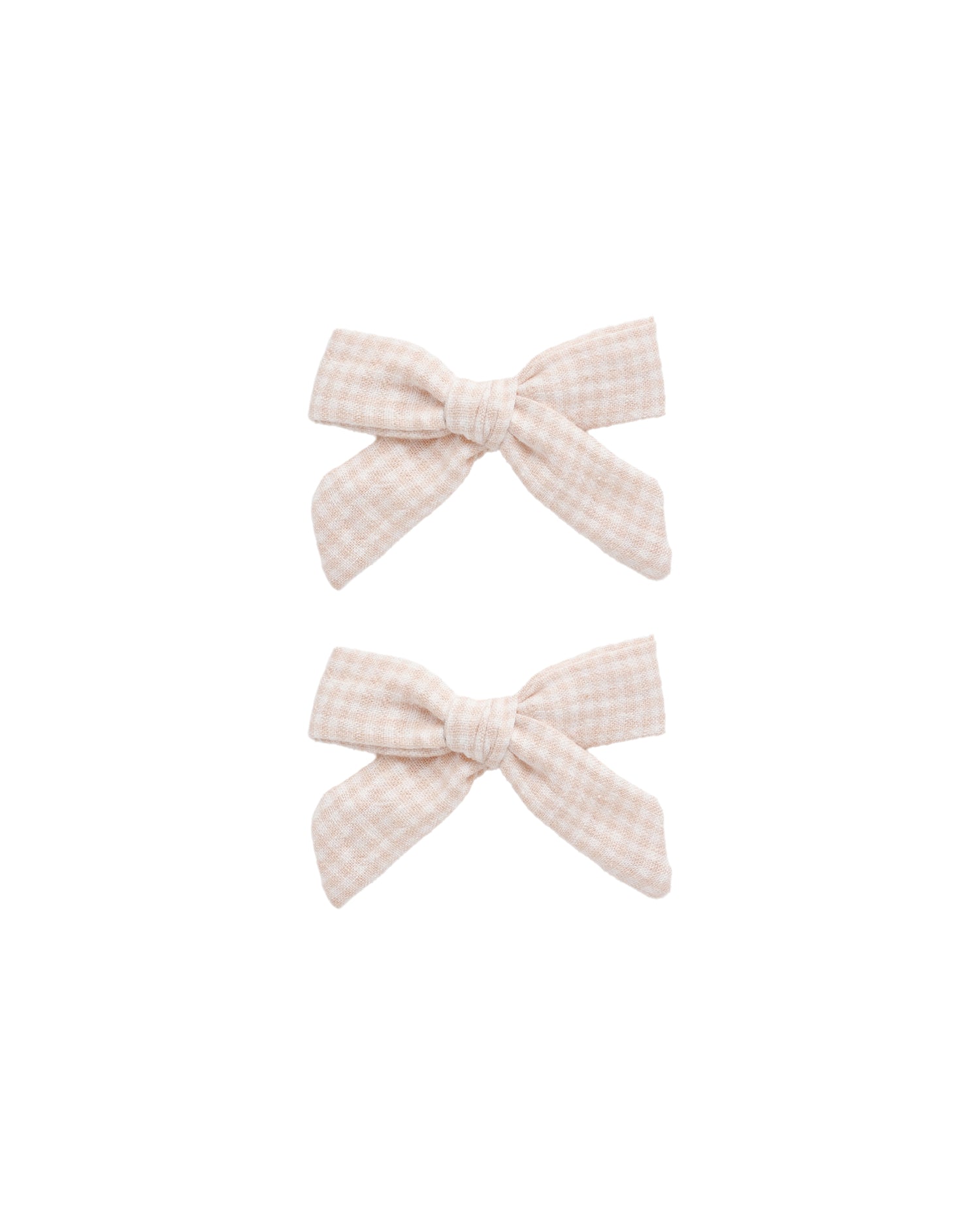Rylee + Cru Bow, Set Of 2 - Petal Gingham