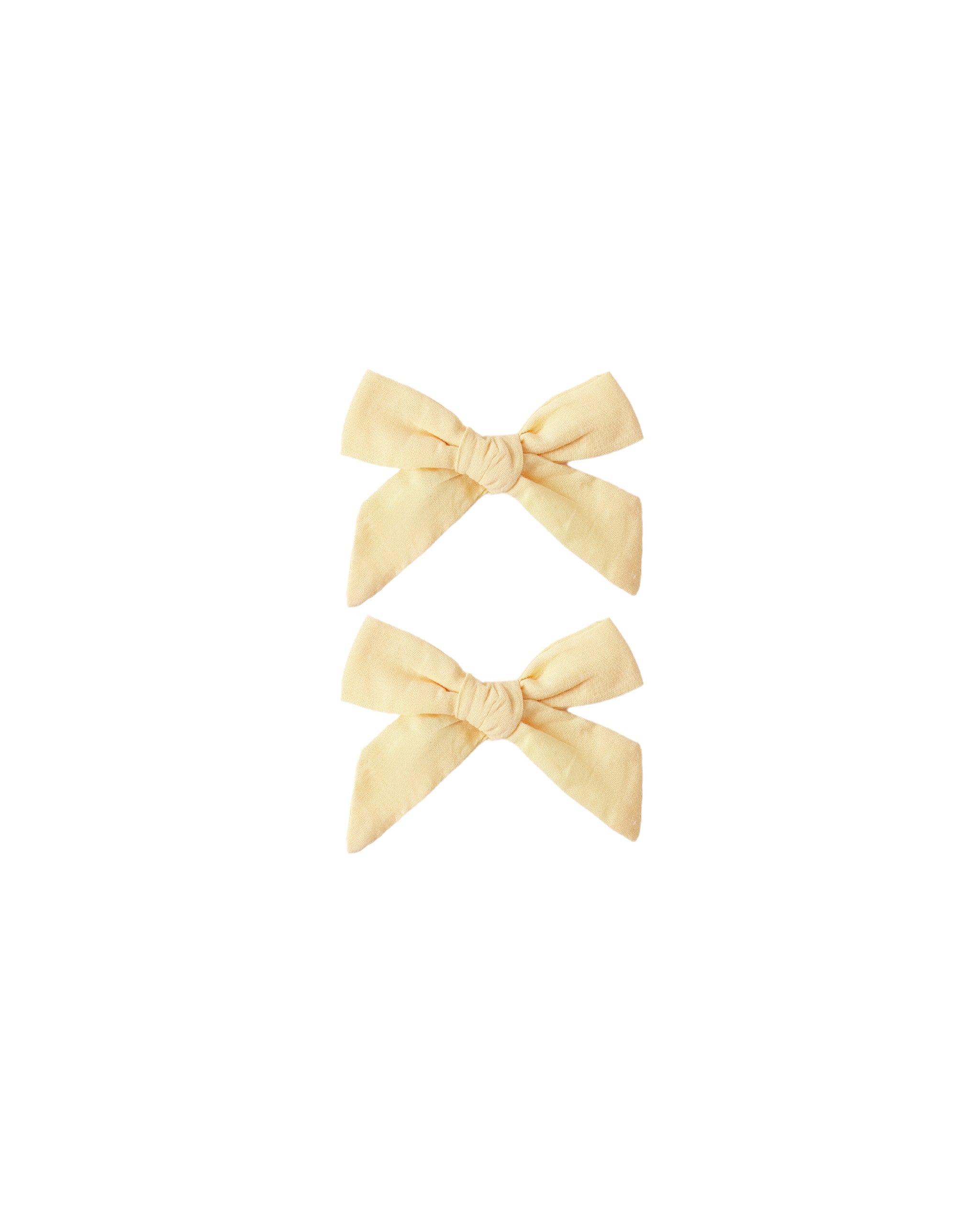 Rylee + Cru Bows, Set Of 2 - Lemon