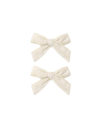 Rylee + Cru Bows, Set Of 2 - Natural