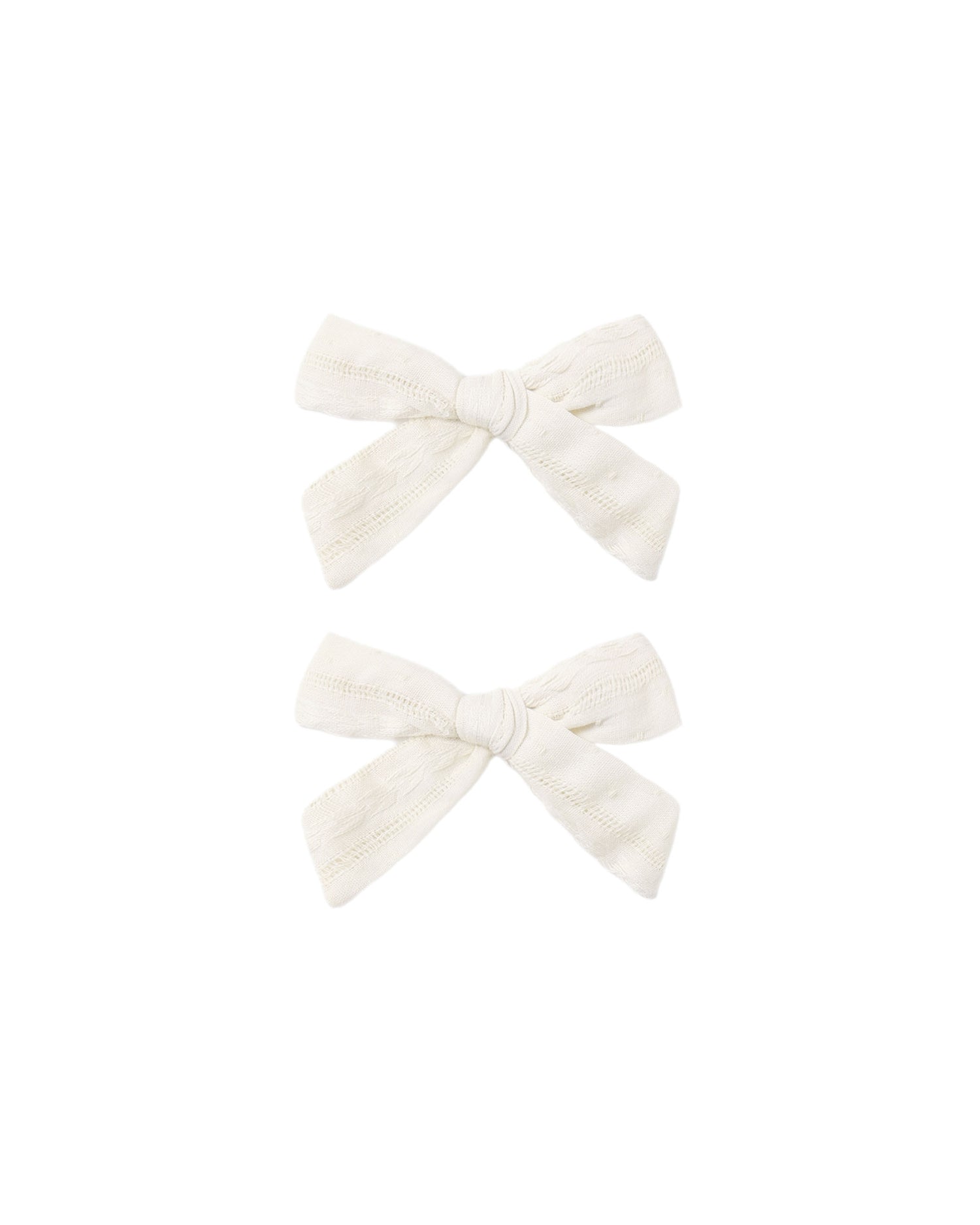 Rylee + Cru Bow, Set Of 2 - Ivory