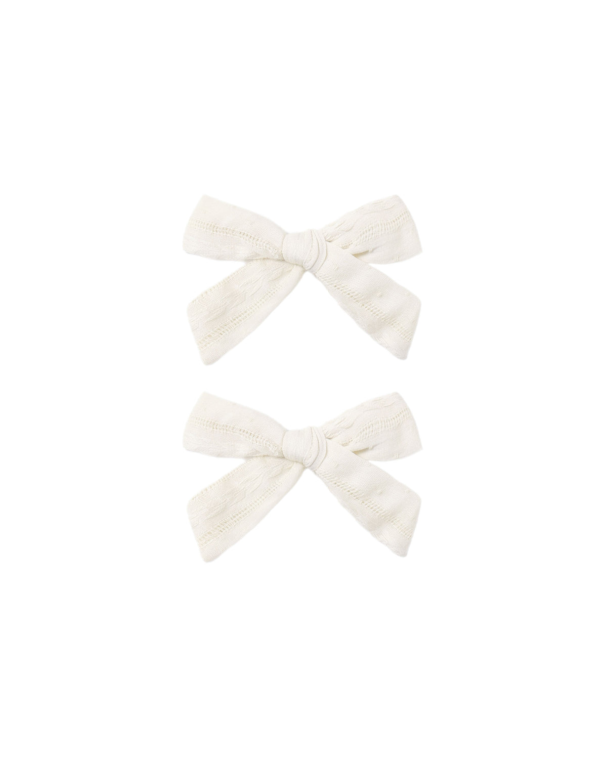Rylee + Cru Bow, Set Of 2 - Ivory
