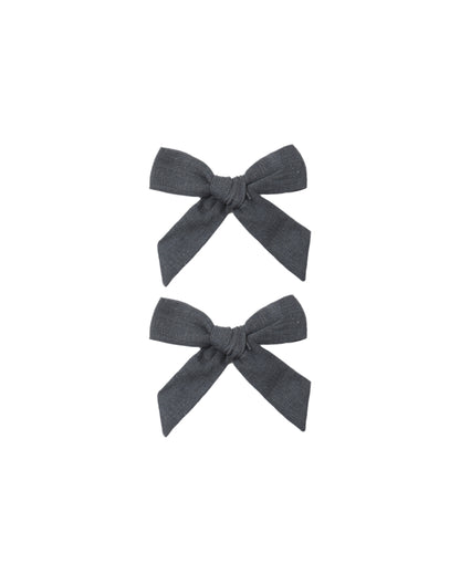 Rylee + Cru Bows, Set Of 2 - Midnight