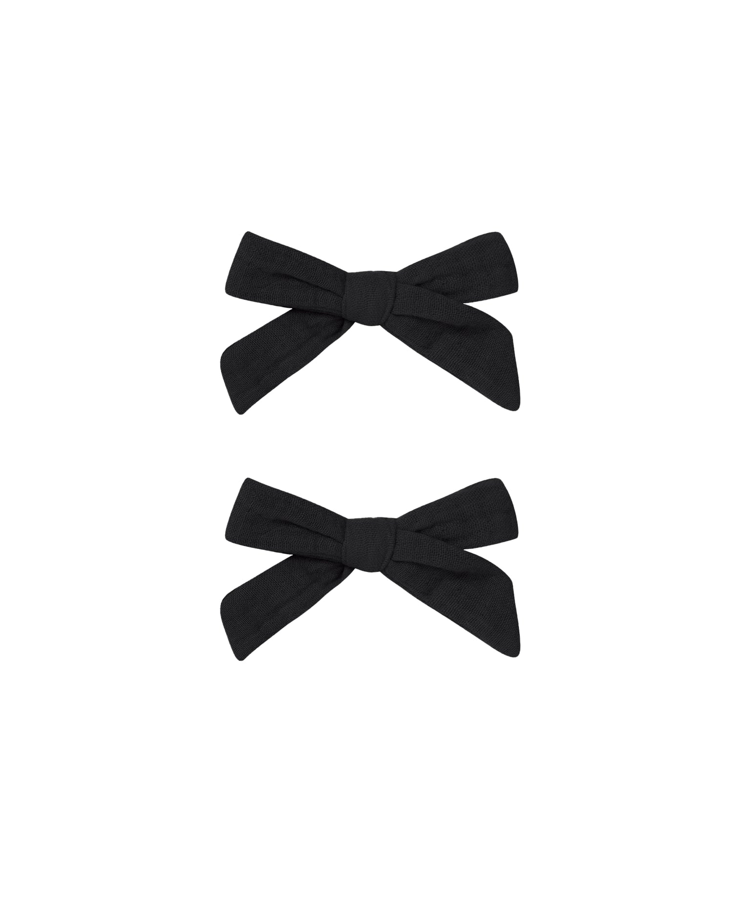Rylee + Cru Bows, Set Of 2- Black