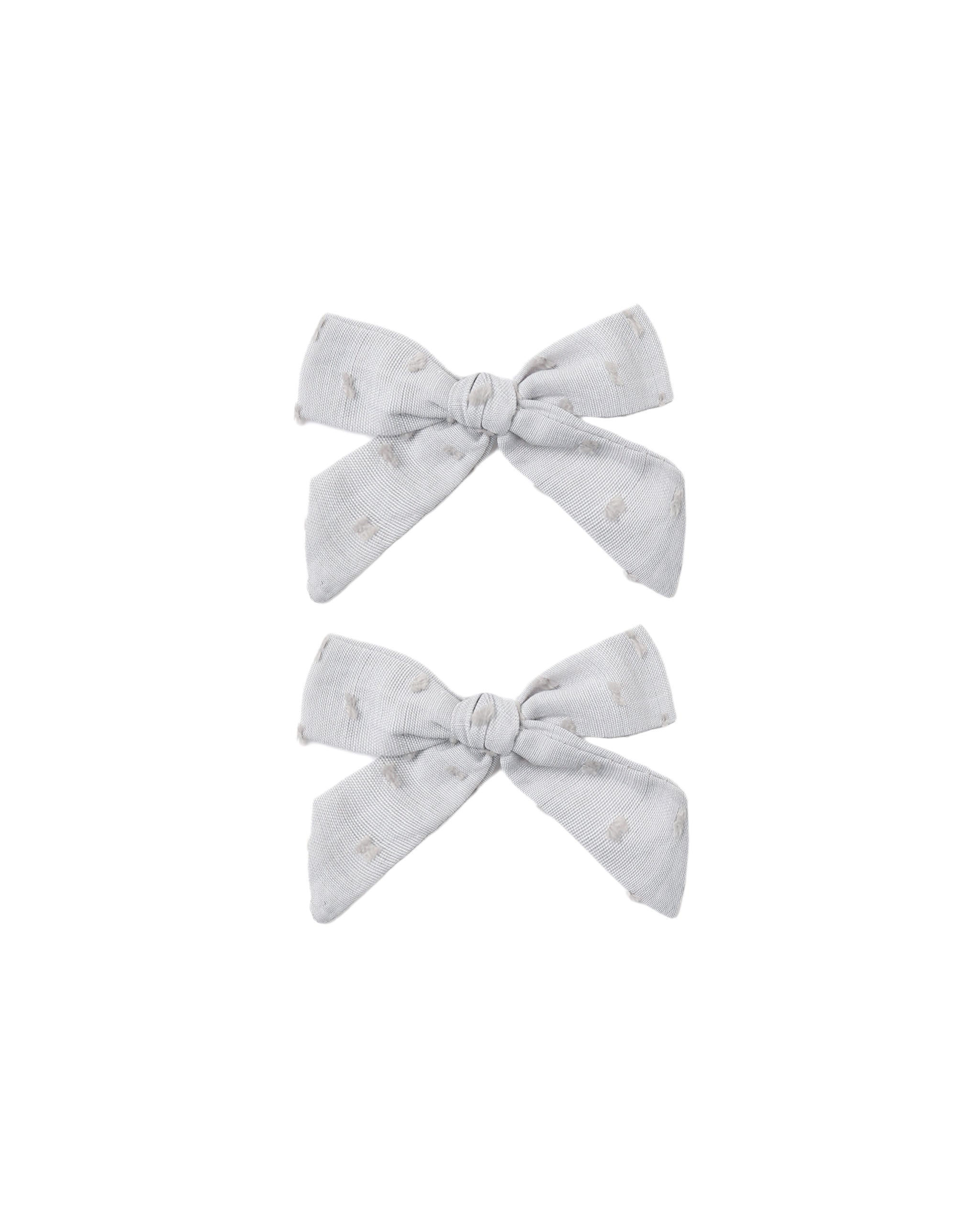 Rylee + Cru Bow, Set Of 2 - Dusty Blue