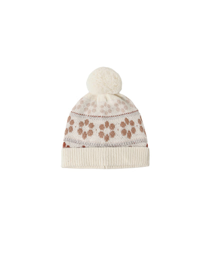 Rylee + Cru Beanie - Flower Fair Isle
