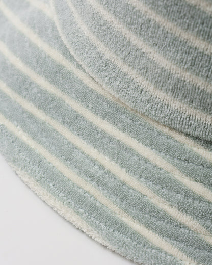Rylee + Cru Bucket Hat - Seafoam Terry Stripe