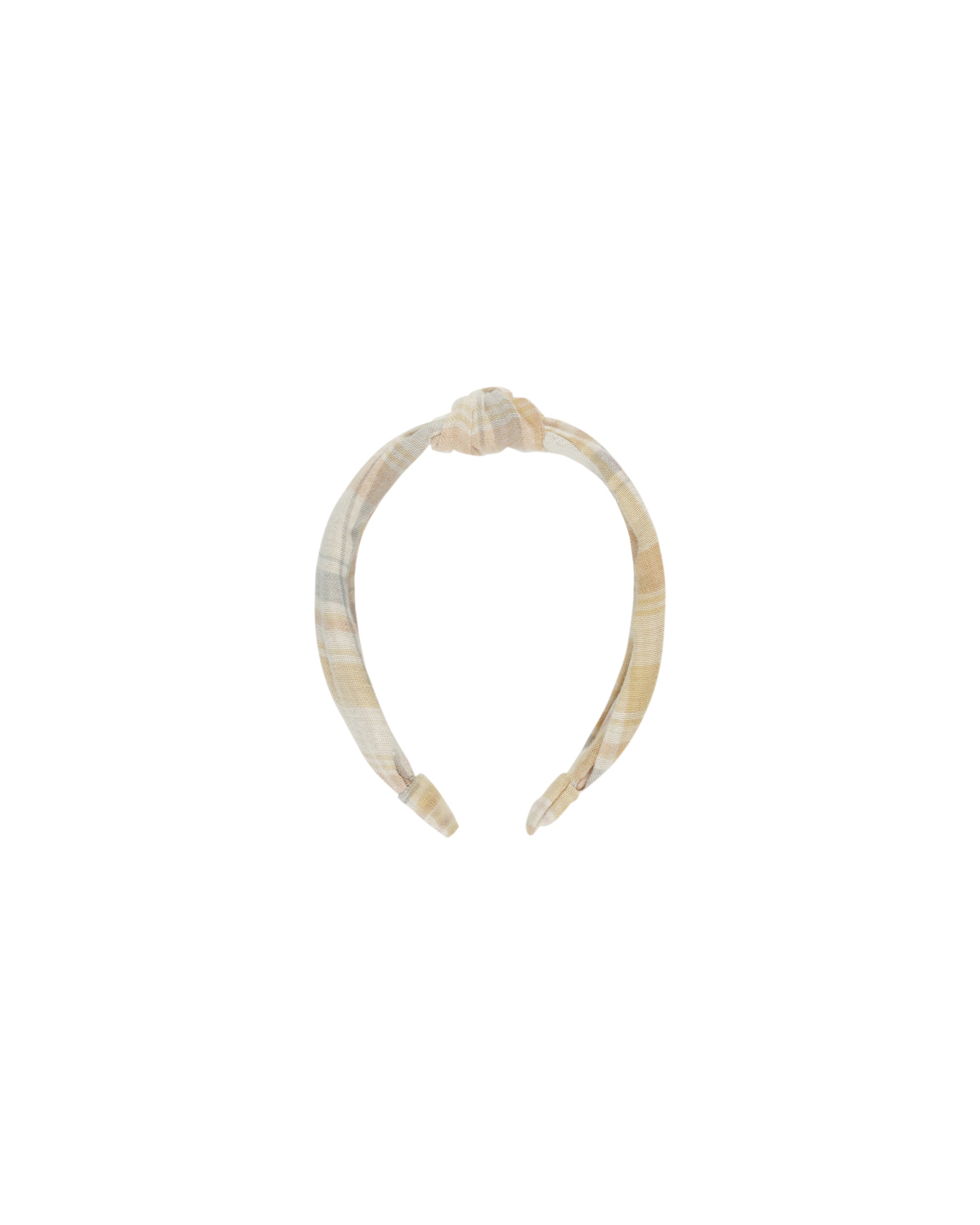 Rylee + Cru Knotted Headband - Pastel Plaid
