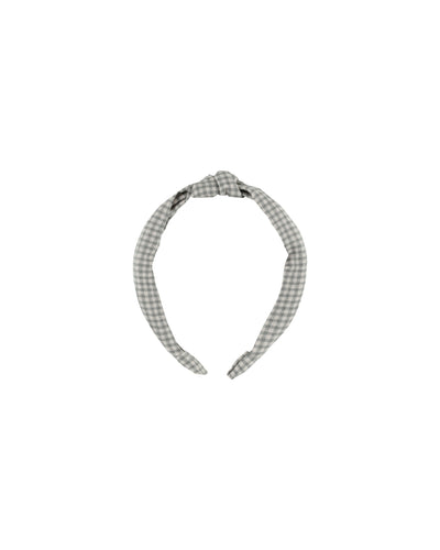 Rylee + Cru Knotted Headband - Forest Gingham