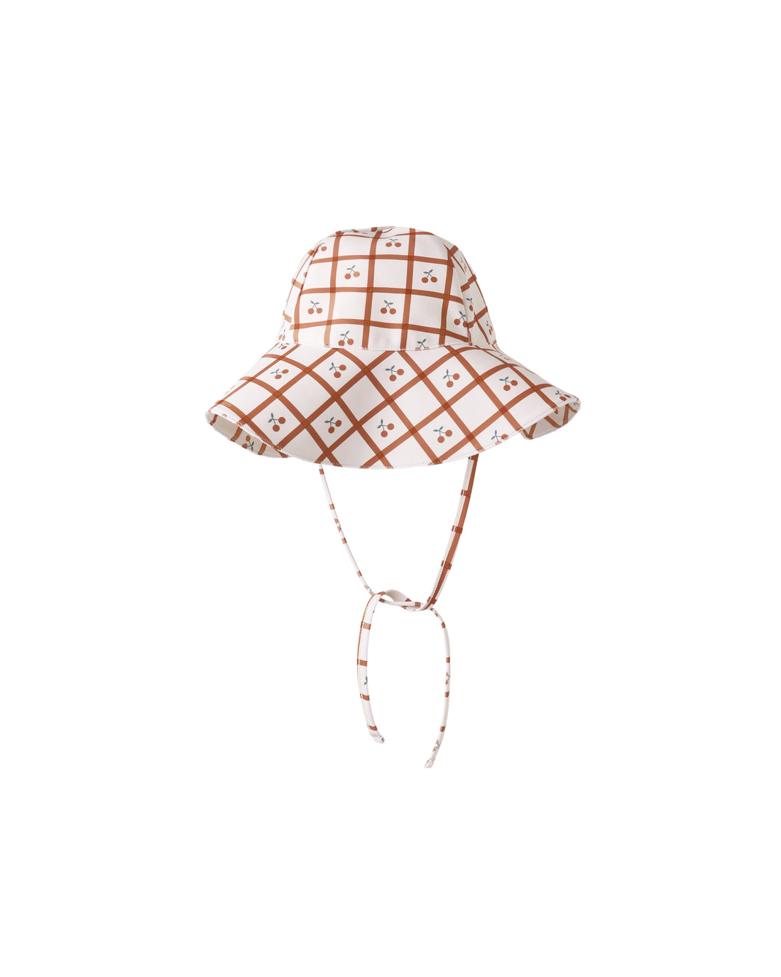 Rylee + Cru Floppy Swim Hat - Cherry Check