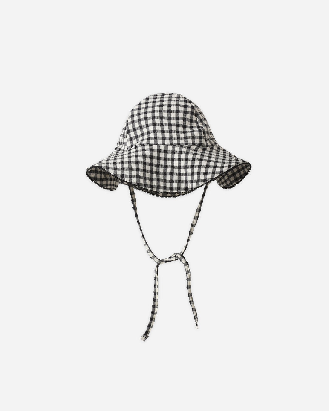 Rylee + Cru Swim Hat - Black Gingham