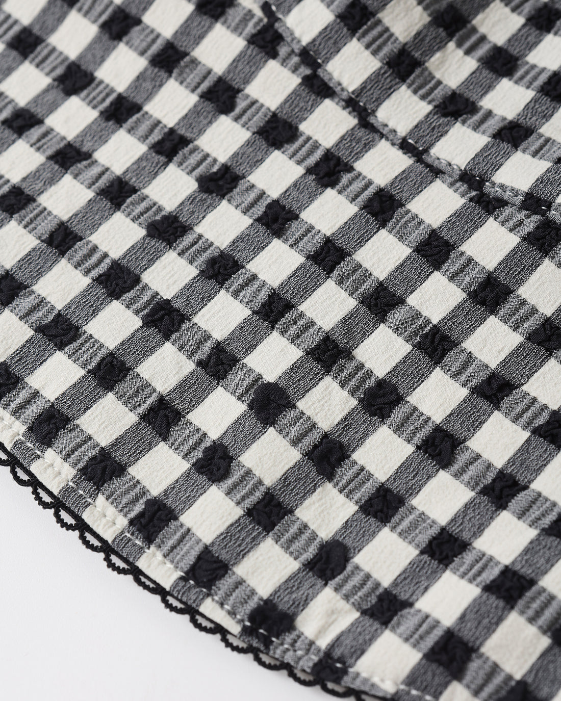 Rylee + Cru Swim Hat - Black Gingham