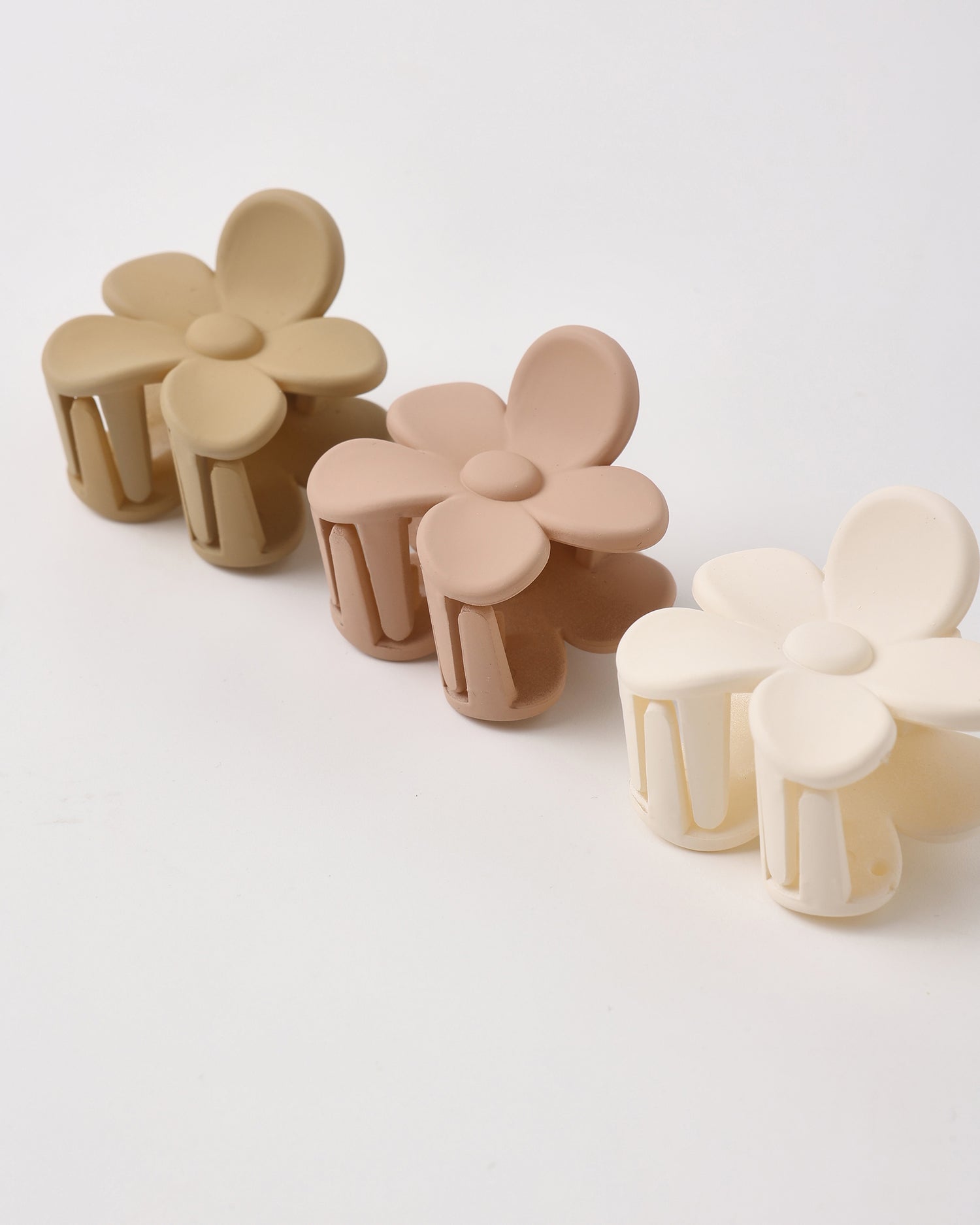 Rylee + Cru Flower Clip Set - Butterscotch, Blush, Ivory