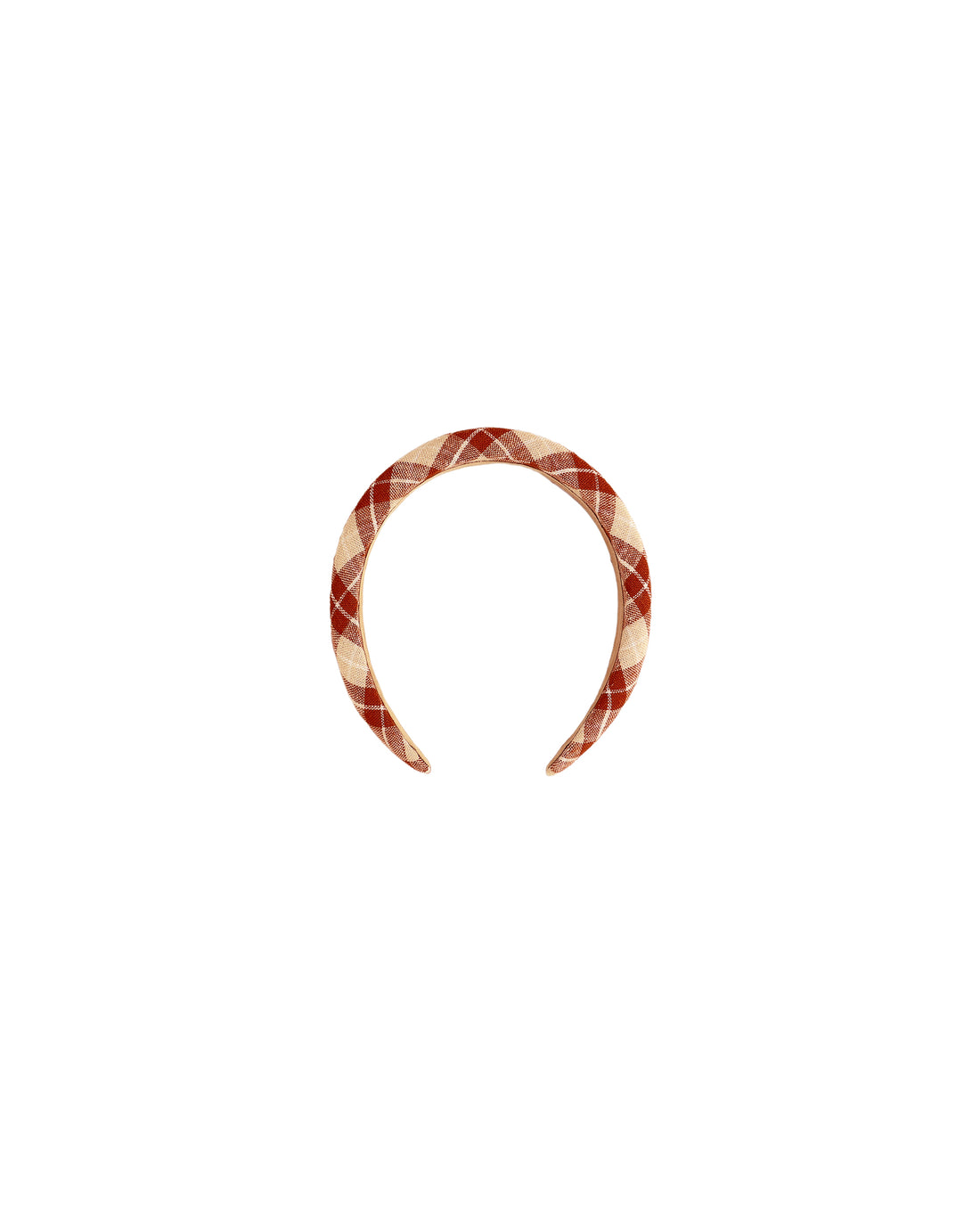 Rylee + Cru Padded Headband - Red Plaid