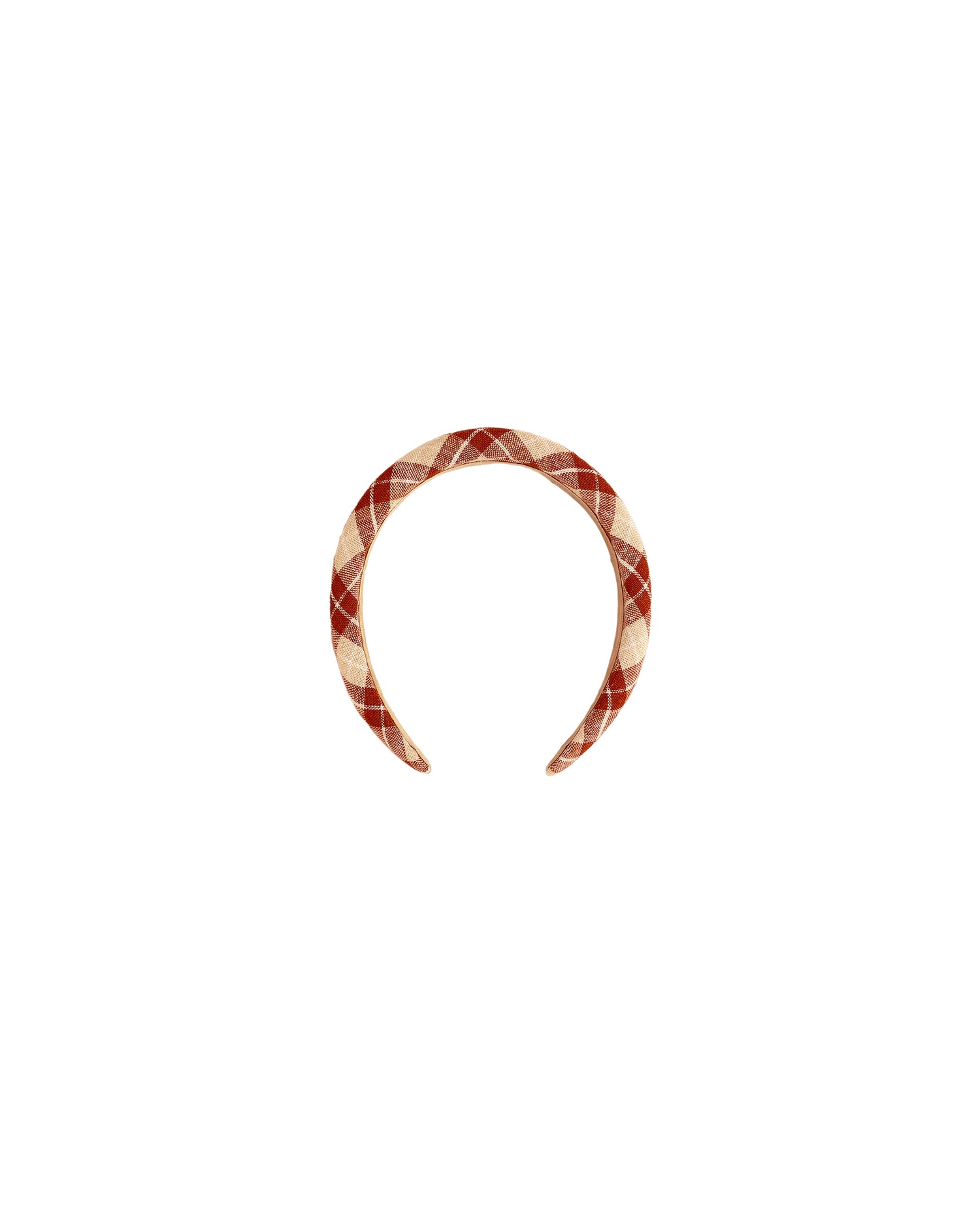 Rylee + Cru Padded Headband - Red Plaid