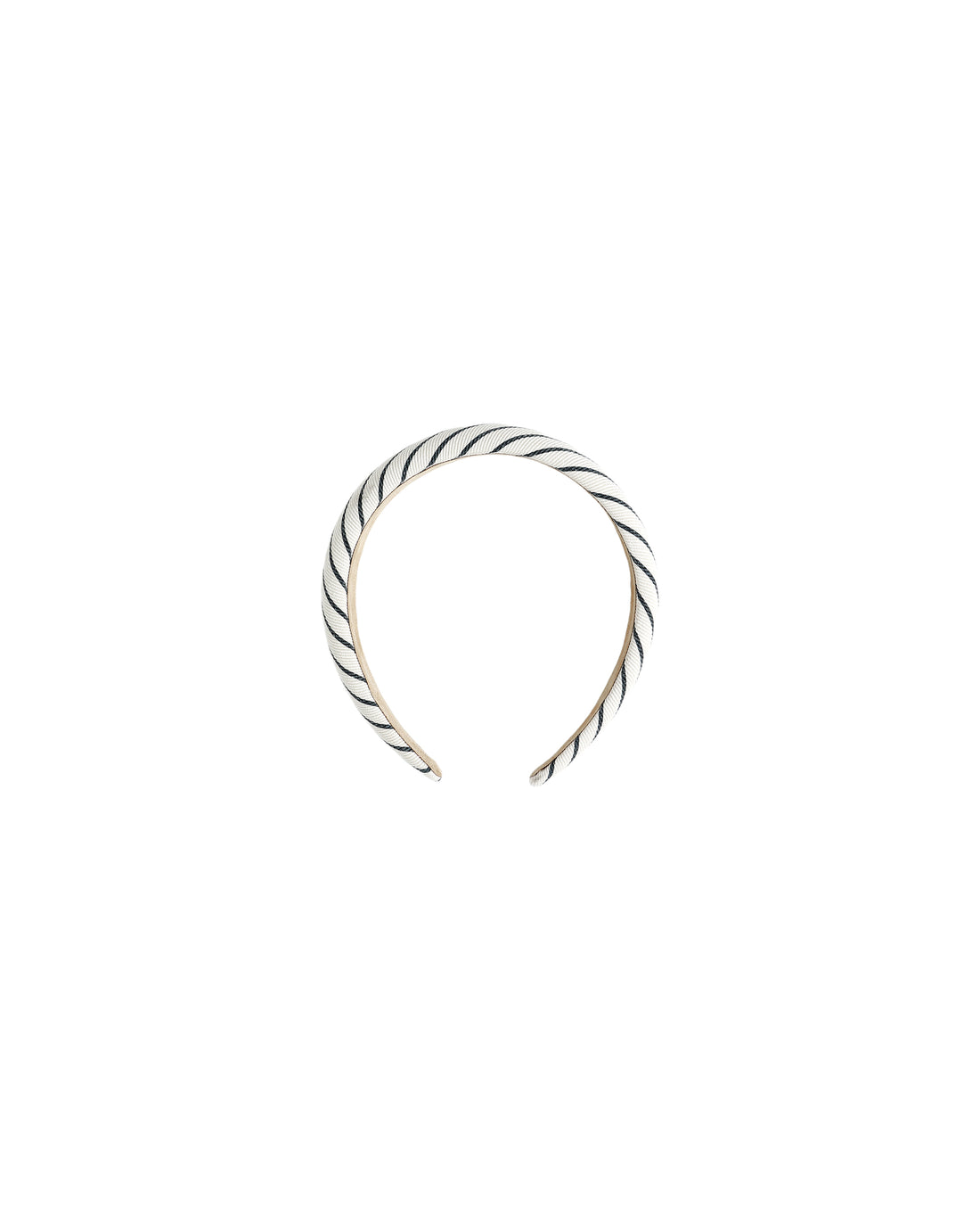 Rylee + Cru Padded Headband - Navy Pinstripe
