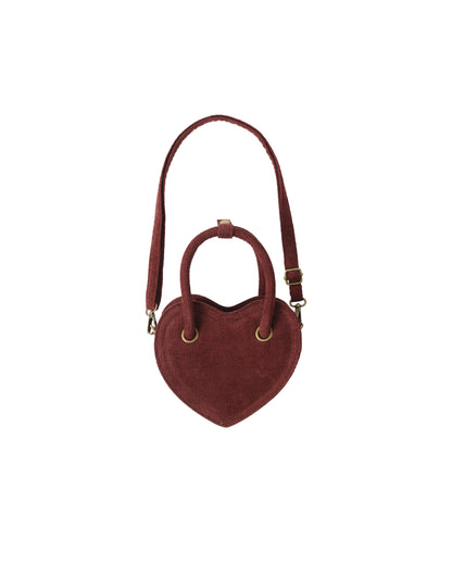 Rylee + Cru Heart Purse - Burgundy