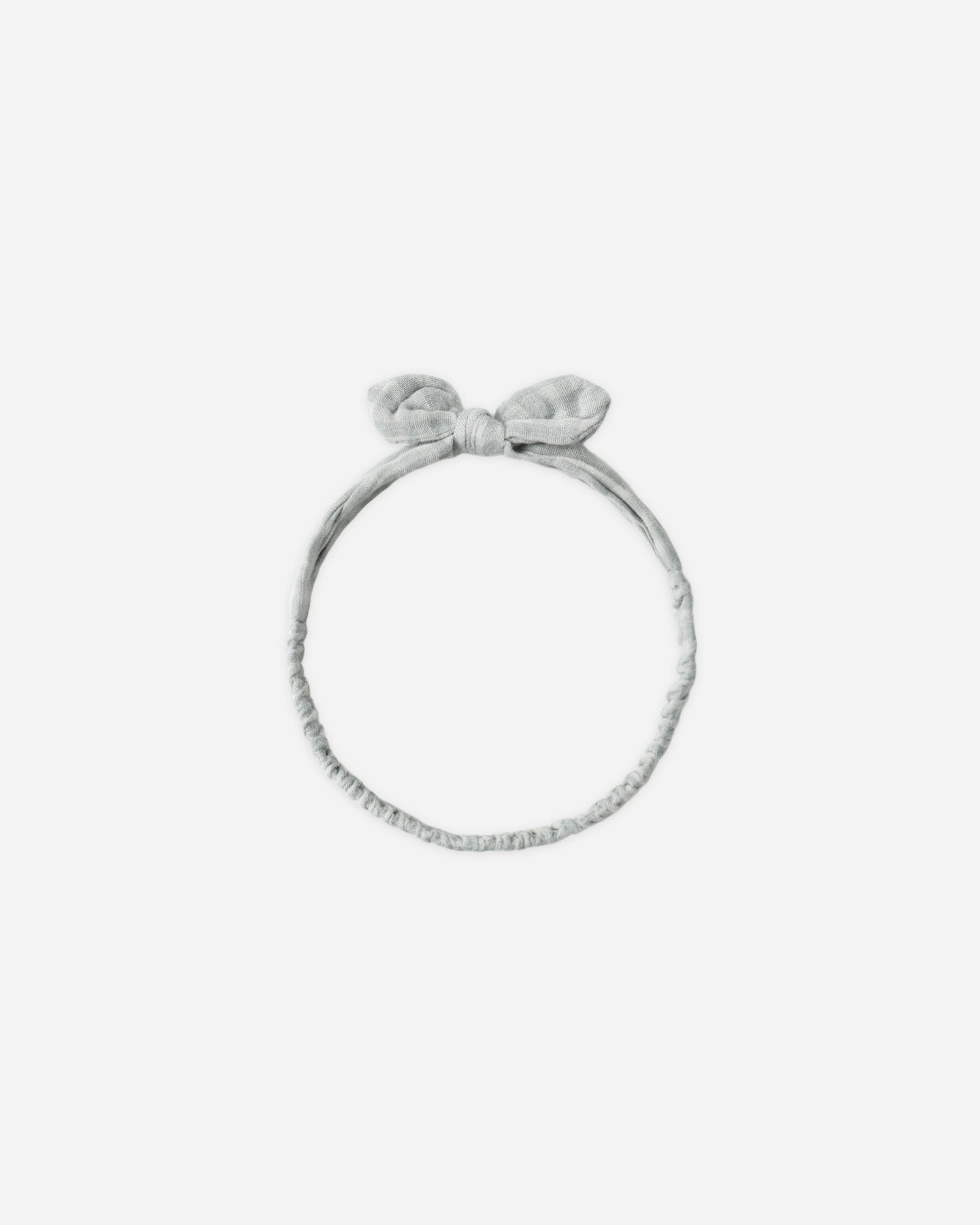 Rylee + Cru Baby Bow Headband - Green Gingham