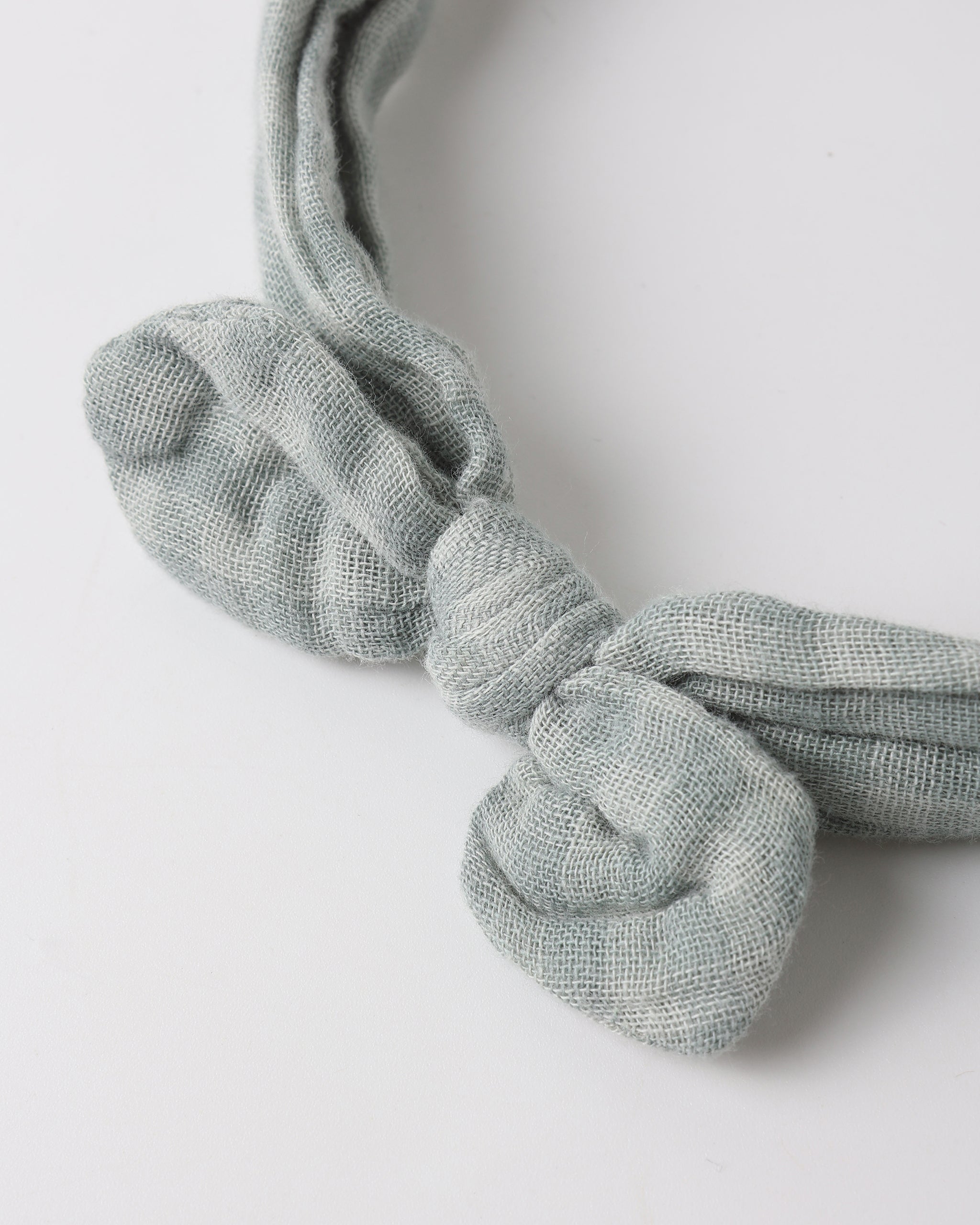 Rylee + Cru Baby Bow Headband - Green Gingham