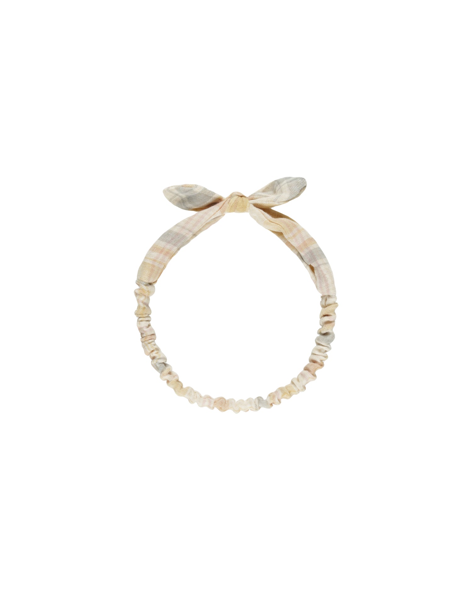 Rylee + Cru Baby Bow Headband - Pastel Plaid