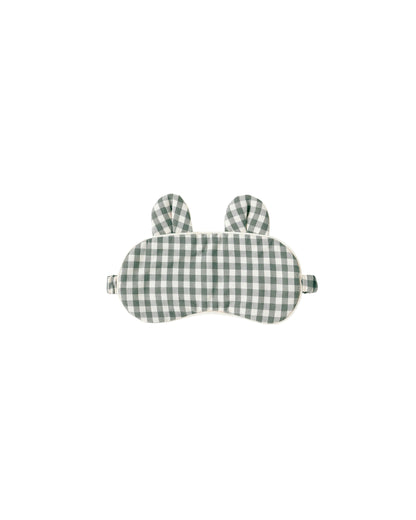Rylee + Cru Sleep Mask - Evergreen Gingham