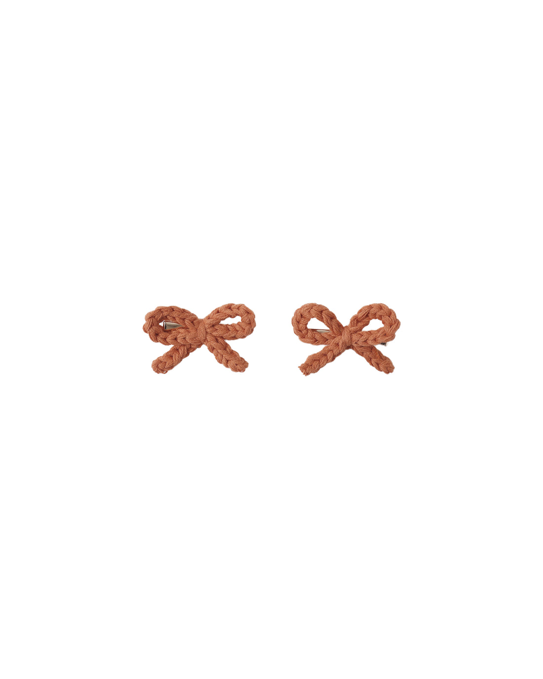 Rylee + Cru Crochet Bow Clips - Poppy
