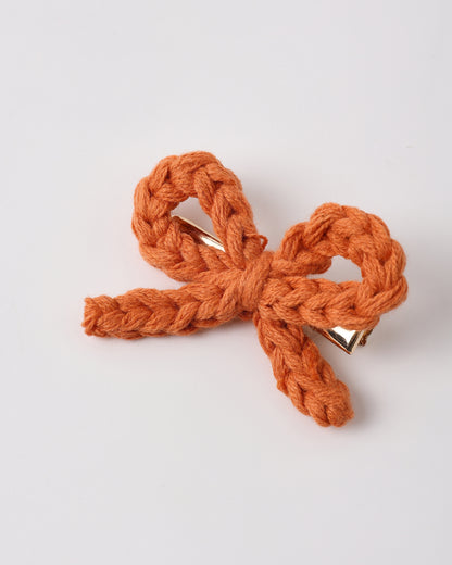 Rylee + Cru Crochet Bow Clips - Poppy