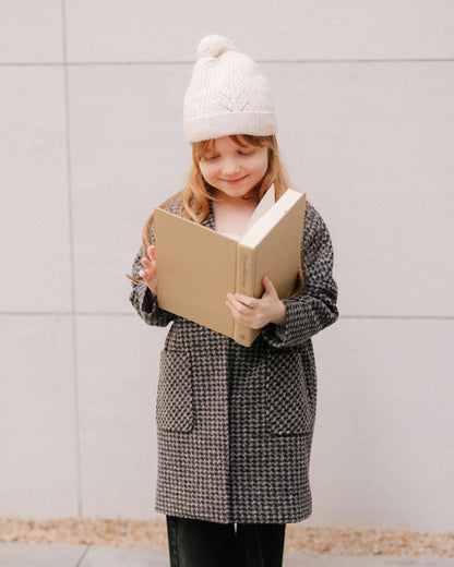 Rylee + Cru Longline Coat - Micro Check