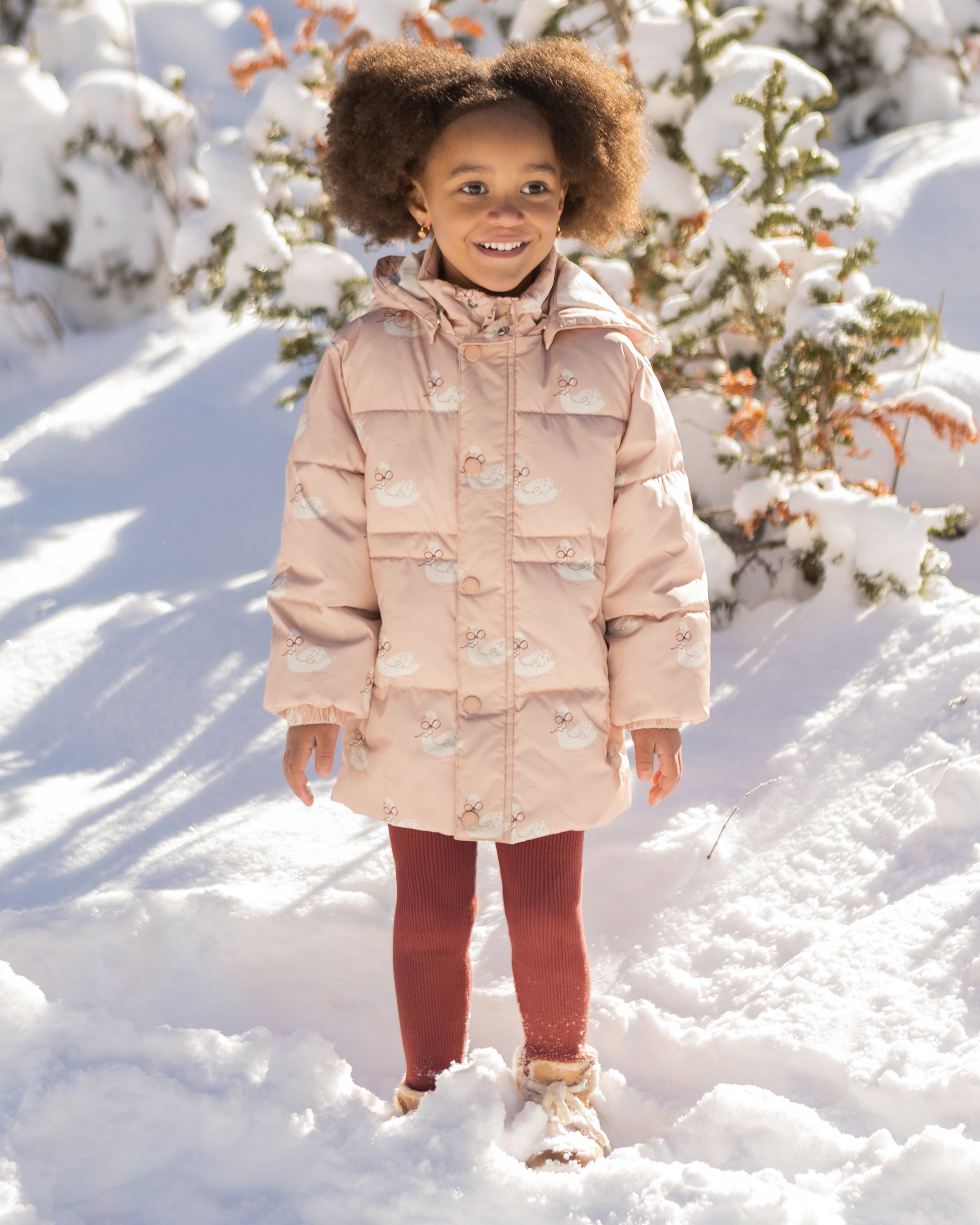 Rylee + Cru Puffer Jacket - Swans