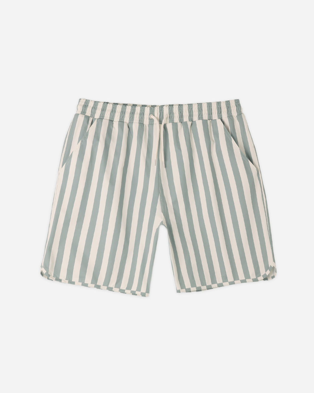 Rylee + Cru Dolphin Boardshort - Green Stripe
