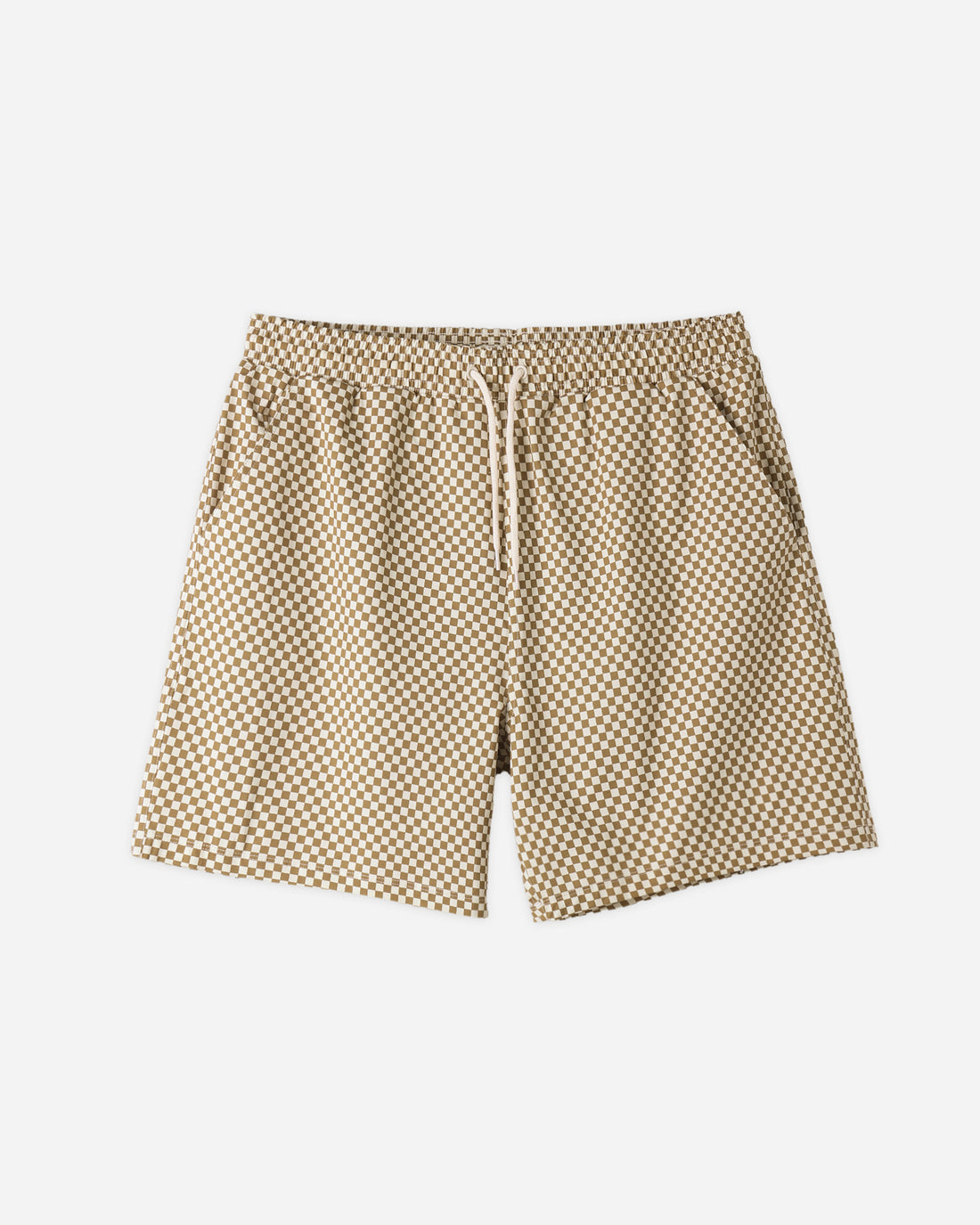 Rylee + Cru Basic Boardshort - Ocre Check
