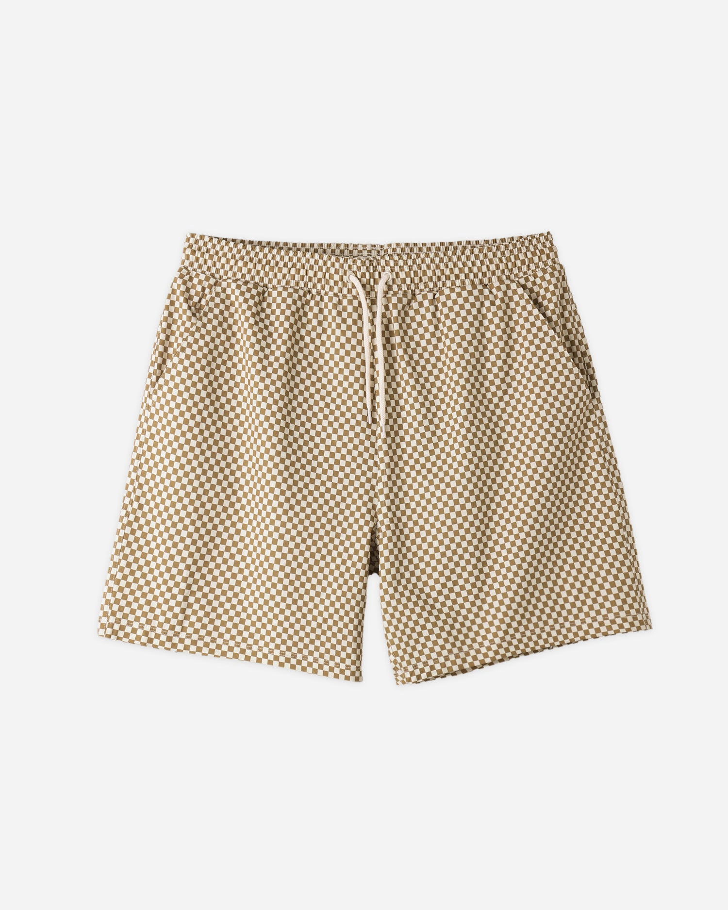Rylee + Cru Basic Boardshort - Ocre Check