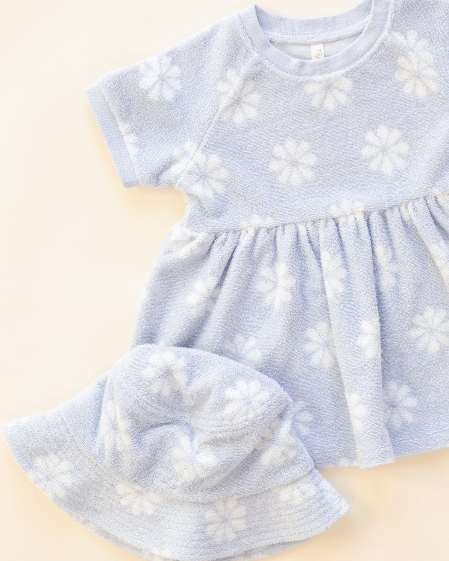 Rylee + Cru Raglan Dress - Periwinkle Daisy