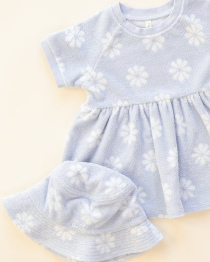 Rylee + Cru Raglan Dress - Periwinkle Daisy