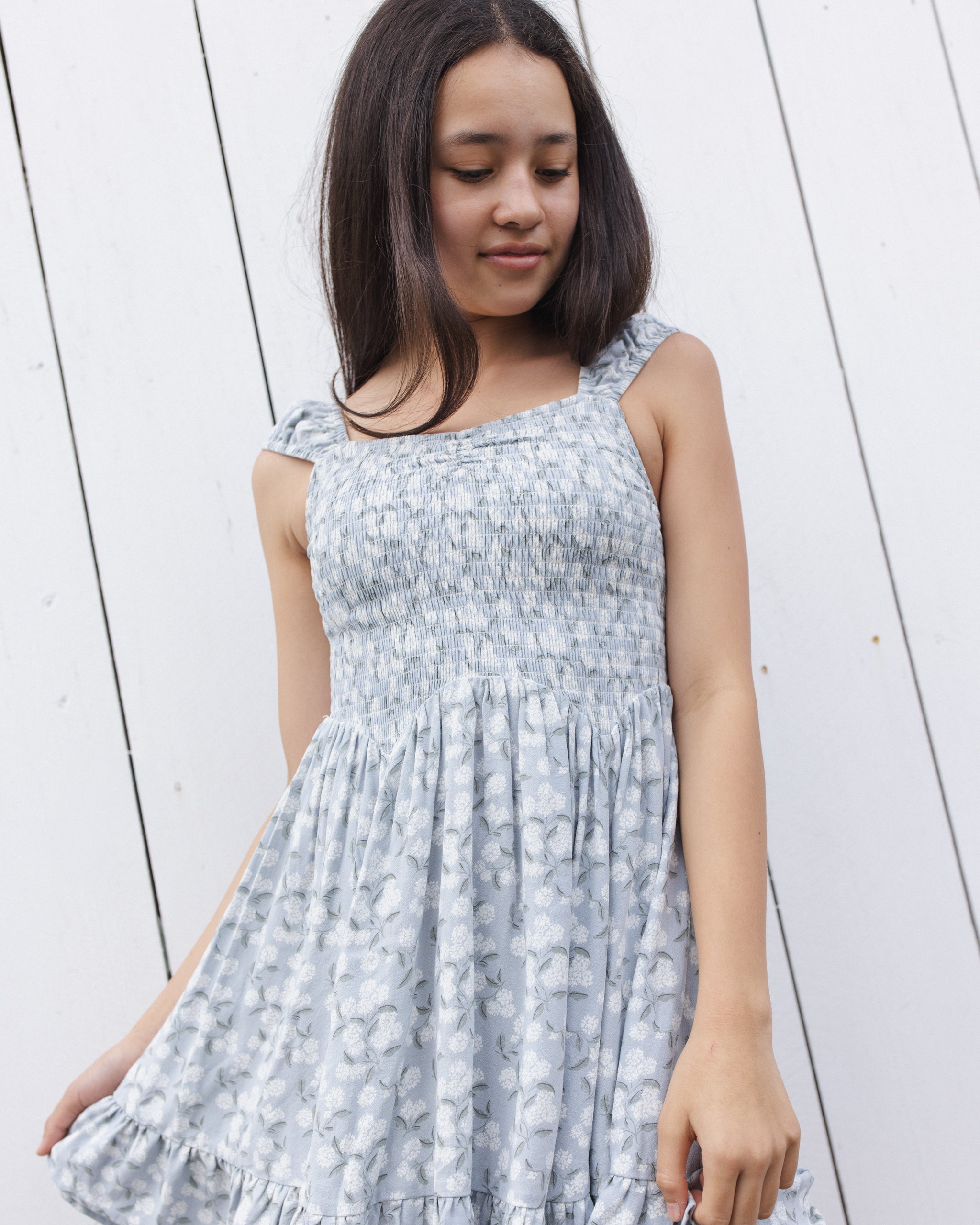 Rylee + Cru Teen Kalina Dress - Hydrangea