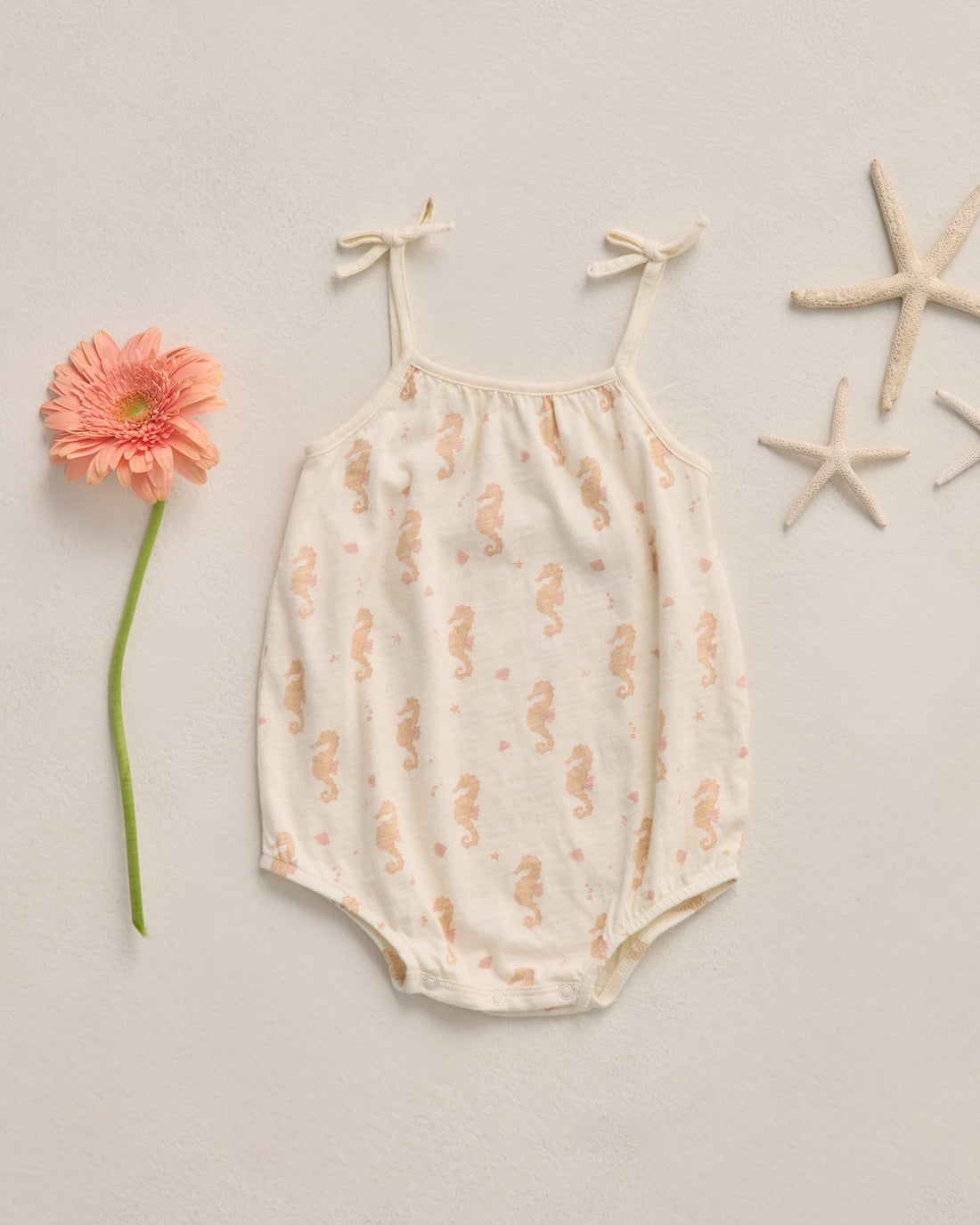 Rylee + Cru Nala Romper - Seahorses