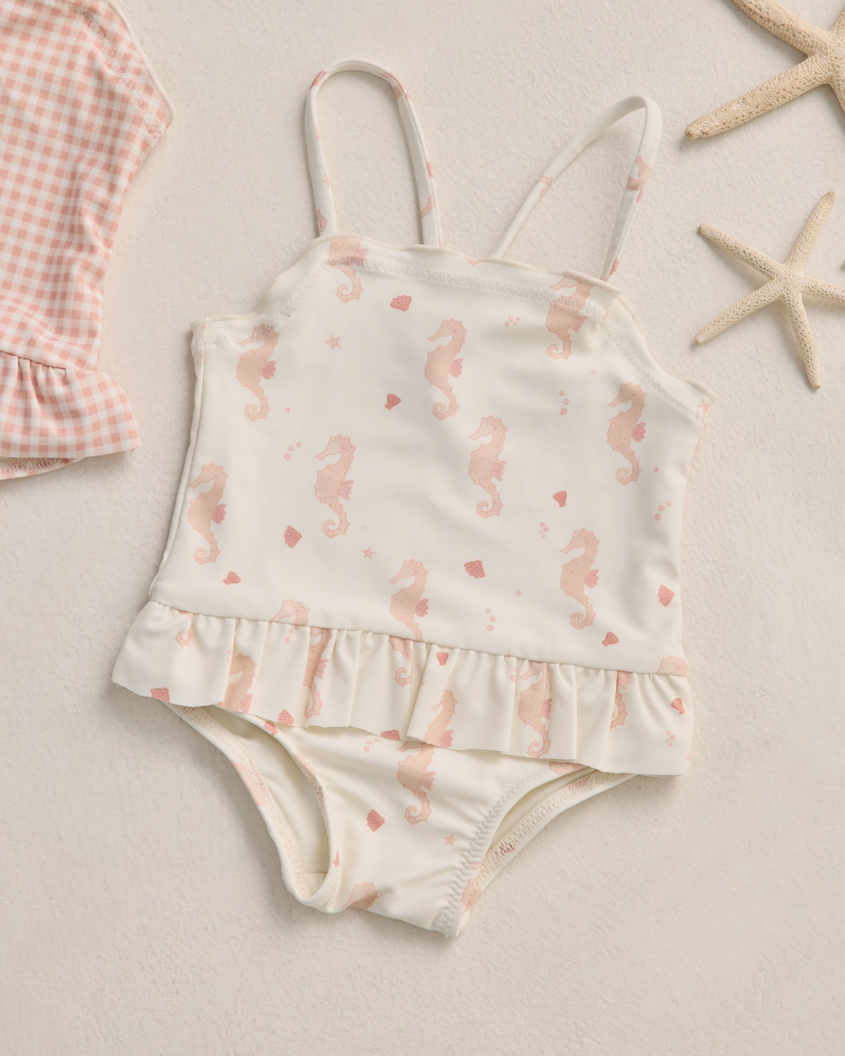 Rylee + Cru Tori Skirted One Piece - Seahorses