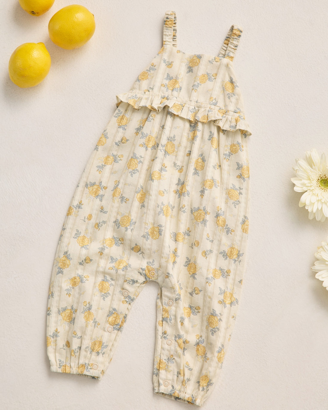 Rylee + Cru Kinsley Jumpsuit - Lemon Ditsy Flower