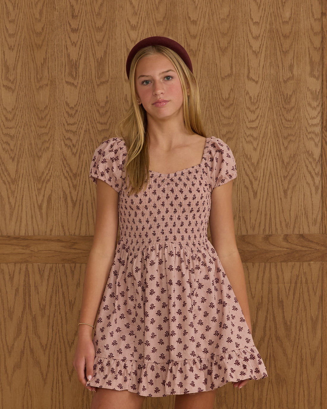 Rylee + Cru Teen Stella Dress - Blush Fleur