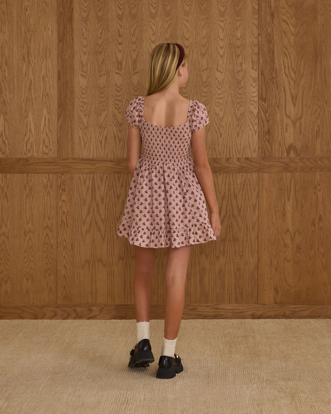 Rylee + Cru Teen Stella Dress - Blush Fleur