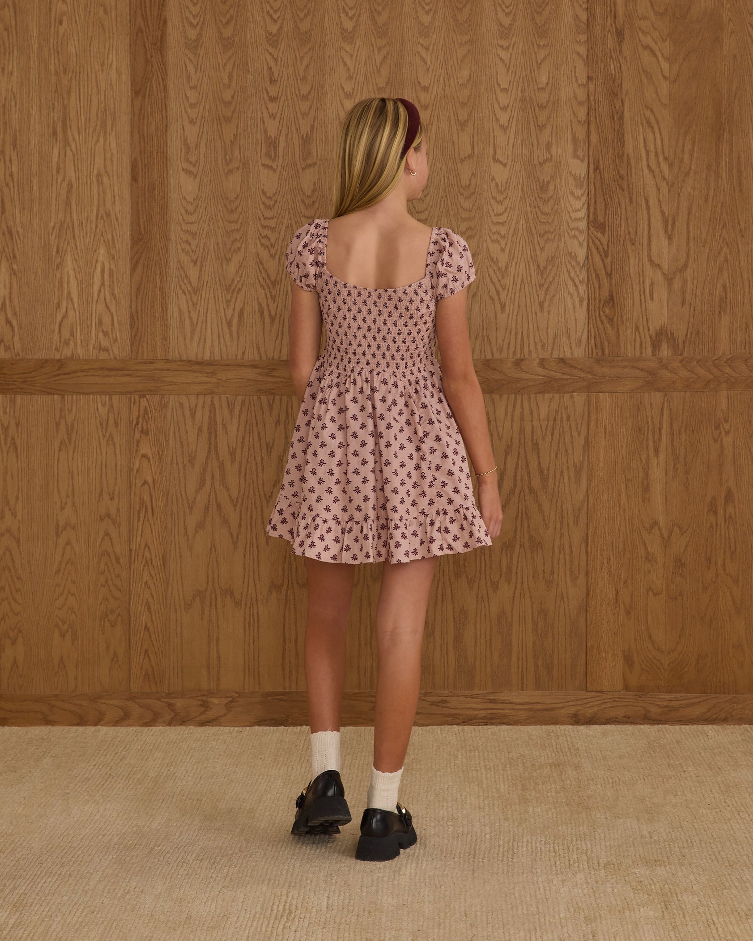 Rylee + Cru Teen Stella Dress - Blush Fleur