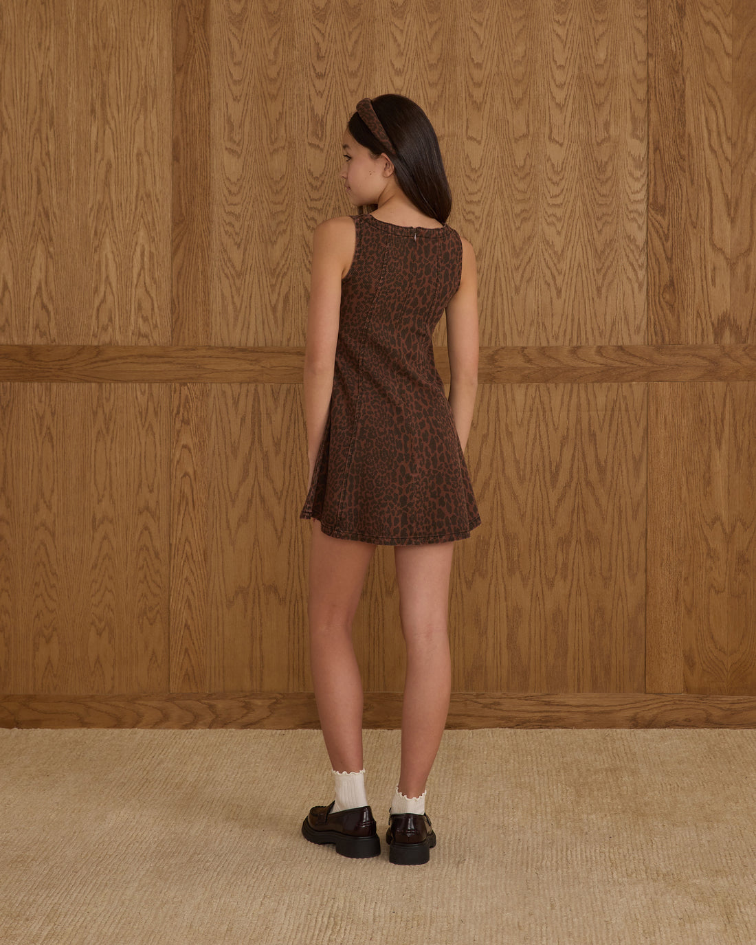 Rylee + Cru Teen Maeve Mini Dress - Leopard