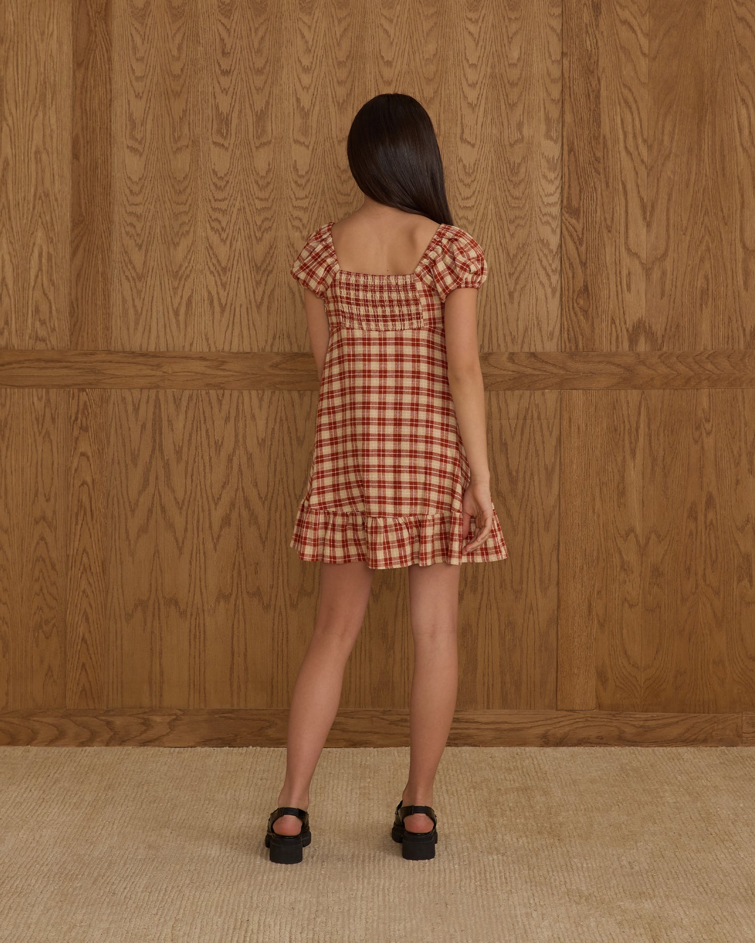 Rylee + Cru Teen Liv Dress - Red Plaid