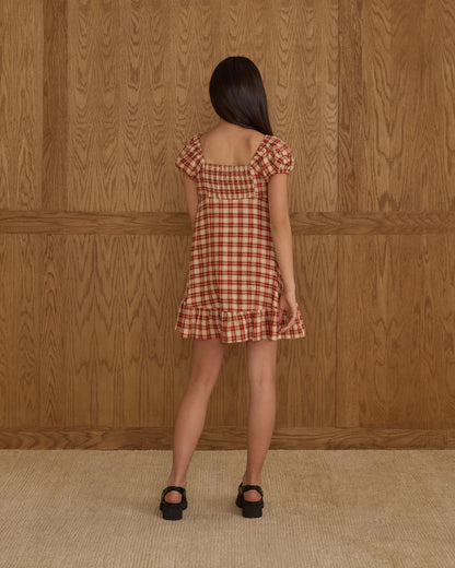 Rylee + Cru Teen Liv Dress - Red Plaid