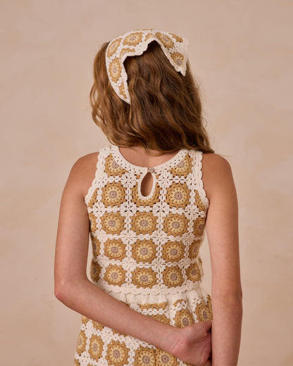 Rylee + Cru Teen Crochet Tank Set - Marigold Daisy