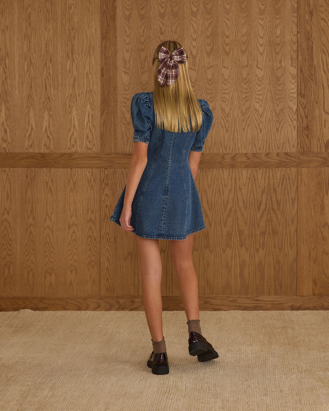 Rylee + Cru Teen Levi Mini Dress - Indigo Denim