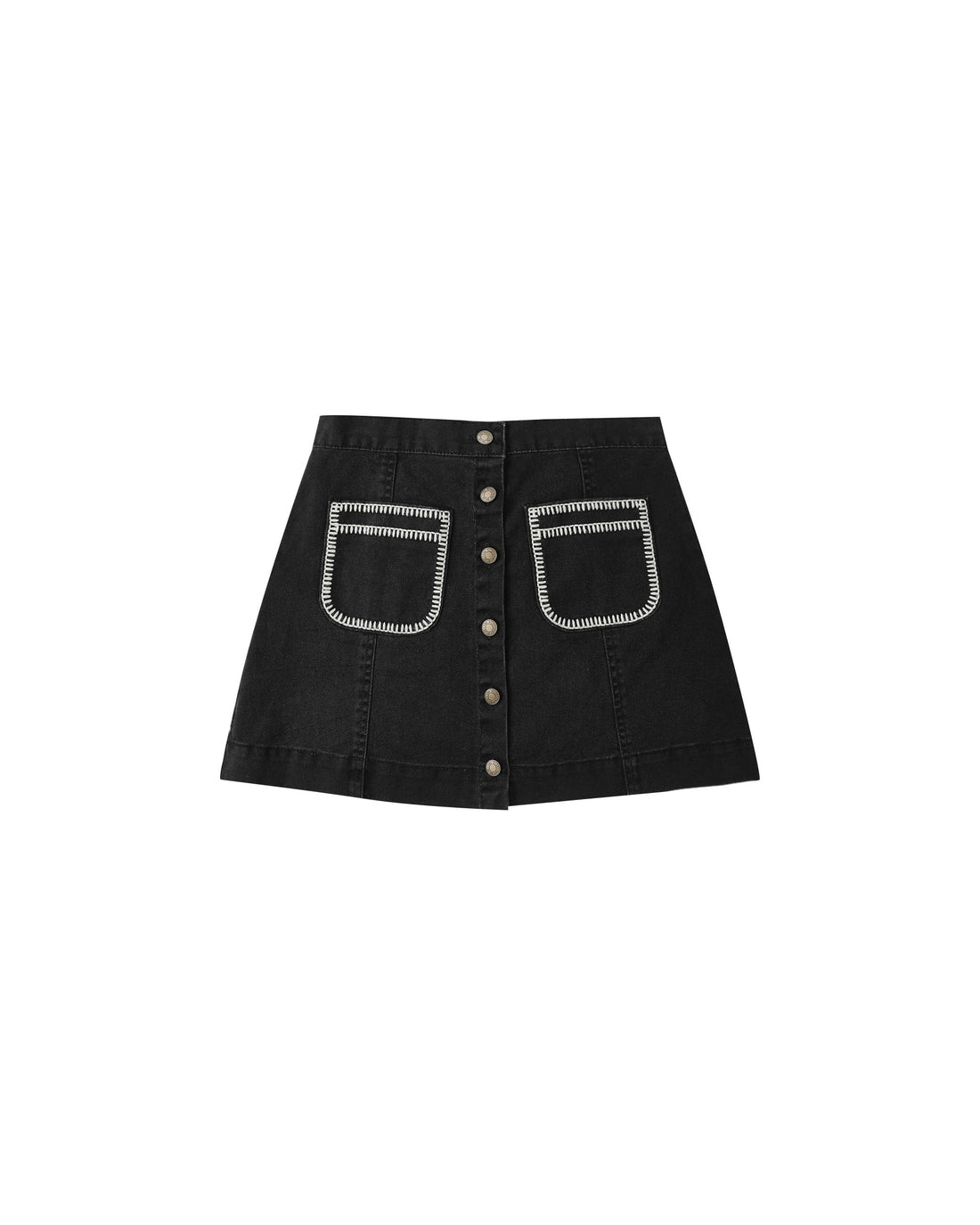 Rylee + Cru Teen Denver Mini Skirt - Washed Black