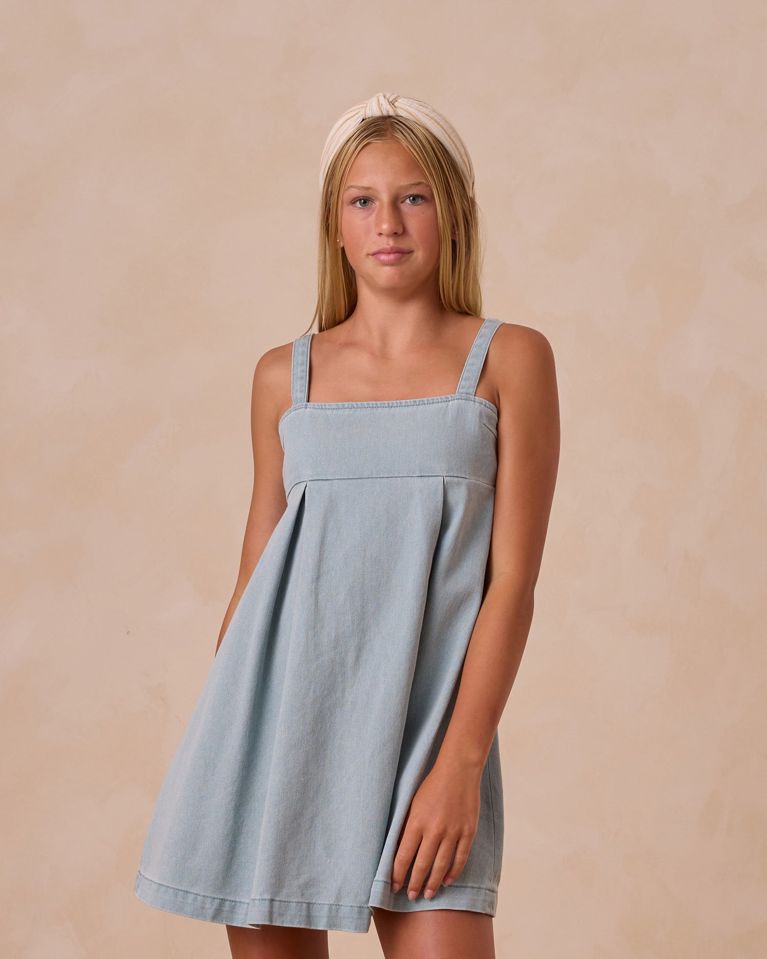 Rylee + Cru Teen Denim Mini Dress - Ocean