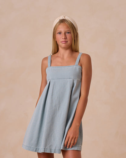 Rylee + Cru Teen Denim Mini Dress - Ocean